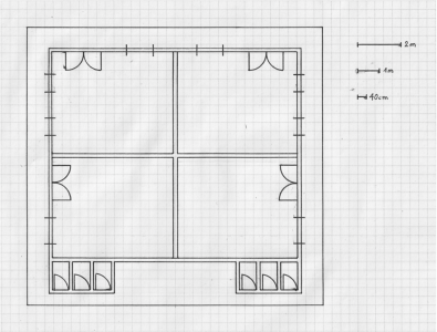 Grundriss der Schule